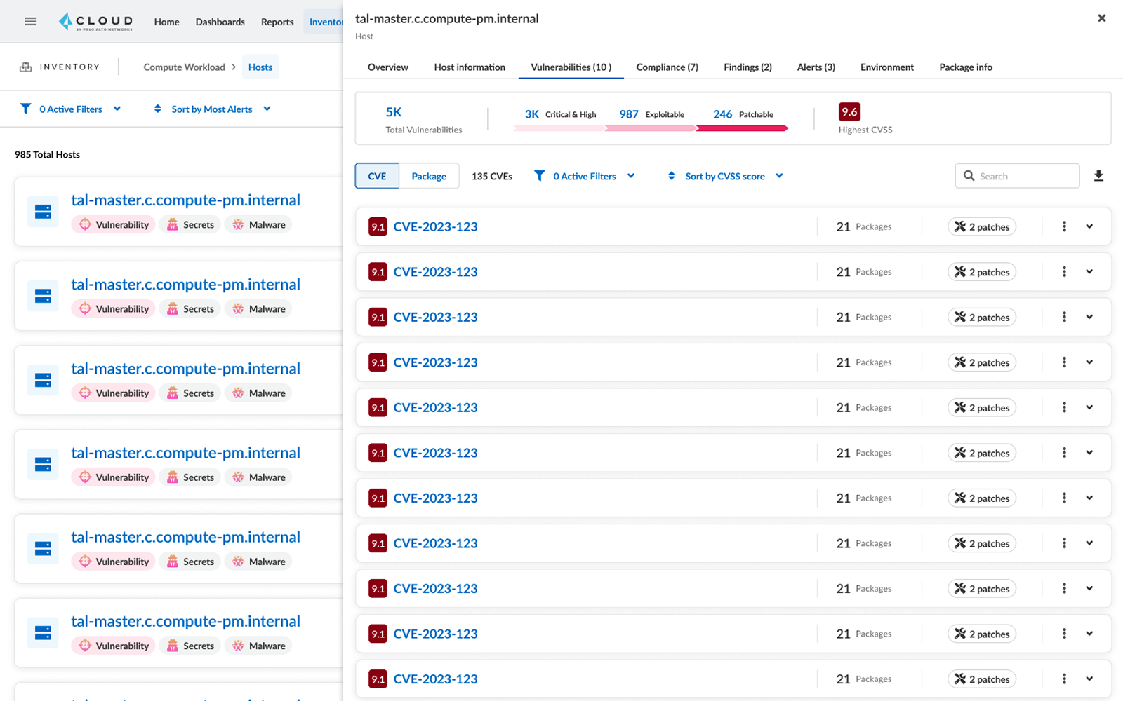 Step 3 — Vulnerabilities tab