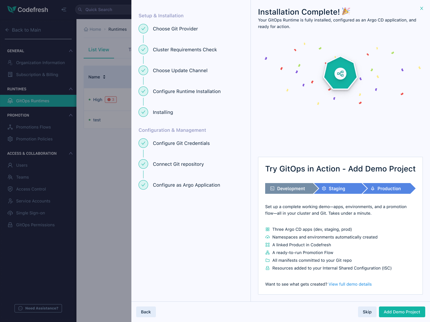 Add Demo Project: a complete working demo in under a minute